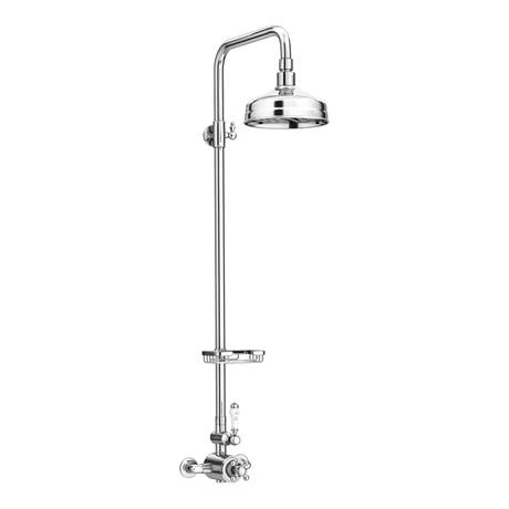 Trafalgar Traditional Shower incl. Rigid Riser, Fixed Head & Soap Basket 4 Trafalgar Traditional Shower incl. Rigid Riser, Fixed Head & Soap Basket - Image 2