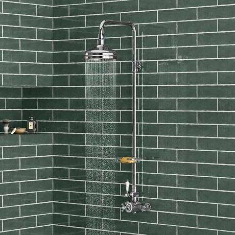 Trafalgar Traditional Shower incl. Rigid Riser, Fixed Head & Soap Basket 5 Trafalgar Traditional Shower incl. Rigid Riser, Fixed Head & Soap Basket - Image 3