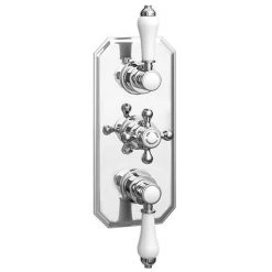 Trafalgar Traditional Shower Package with Fixed Head, Slide Rail Kit + Bath Spout -Showers Shop TRADPK04 n d3 460