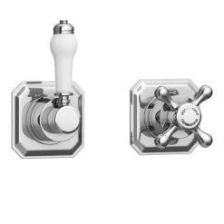 Trafalgar Concealed Individual Stop Tap + Thermostatic Control Valve with with Slider Rail Kit -Showers Shop TRAF ISV PK3 d2 460