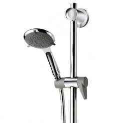 Triton Inclusive Extended Shower Kit with Grab Rail - Chrome/Grey - TSKCAREGRBCHR -Showers Shop TSKCAREGRBCHR D2 460