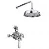 Trafalgar Dual Exposed Thermostatic Shower Pack (inc. Valve, Elbow + Fixed Shower Head) -Showers Shop TSV11 PK1 p