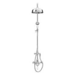 Trafalgar Victorian Exposed Valve inc. Rigid Riser Kit, Diverter, 8" Rose + Handset 12 Trafalgar Victorian Exposed Valve inc. Rigid Riser Kit, Diverter, 8" Rose + Handset -Showers Shop TSVPK02 n d1 460