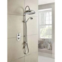 Hudson Reed Topaz Twin Concealed Thermostatic Shower Valve - TSVT002 -Showers Shop TSVT002 D1 460