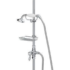 Bristan Traditional Inline Diverter, Shower Kit + Soap Basket