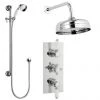 Traditional Concealed Shower Valve w. Slide Rail Kit & Wall Mounted Fixed Head -Showers Shop Traditional Concealed Shower Valve SVP002 p