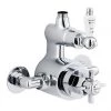 Nuie Traditional Twin Exposed Thermostatic Shower Valve - Chrome - AG302 -Showers Shop Traditional Exposed Shower Valve AG302 p