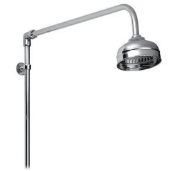Nuie Traditional Exposed Thermostatic Triple Shower Valve inc. Riser, 4" Rose & Slide Rail Kit -Showers Shop Traditional Exposed Thermostatic Triple Shower Valve TEXSVRKIT d2 375
