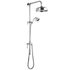 Traditional Twin Exposed Shower Package with Valve + Victorian Grand Rigid Riser Kit -Showers Shop Traditional Twin Exposed Shower Package with Valve Victorian Grand Rigid Riser Kit d2 460