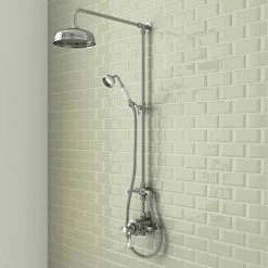 Trafalgar Traditional Dual Exposed Thermostatic Shower Valve -Showers Shop Trafalgar Traditional Dual Exposed Thermostatic Shower Valve detail2 460