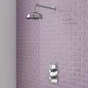 Trafalgar Traditional Twin Concealed Thermostatic Shower Valve inc. 8" Apron Fixed Head -Showers Shop Trafalgar Traditional Twin Concealed Thermostatic Shower Valve inc 8 Apron Fixed Head p