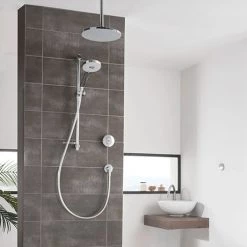 Aqualisa Unity Q Smart Shower Concealed with Adjustable and Ceiling Fixed Heads