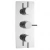 Ultra Quest Rectangular Concealed Thermostatic Triple Shower Valve - QUEV53 -Showers Shop Ultra Quest Rectangular Concealed Thermostatic Triple Shower Valve QUEV53 p