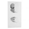 Ultra Ratio Rectangular Concealed Thermostatic Twin Shower Valve - RATV51 -Showers Shop Ultra Ratio Rectangular Concealed Thermostatic Twin Shower Valve RATV51 p
