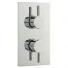 Ultra Quest Series FII Twin Concealed Thermostatic Shower Valve - JTY312 -Showers Shop Ultra Series F II Twin Concealed Thermostatic Shower Valve Chrome JTY312 Medium