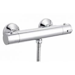 Nuie ABS Round Thermostatic Bar Valve with Modern Slide Rail Kit -Showers Shop VBS001 STY042 d2 375