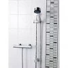 Nuie ABS Round Thermostatic Bar Valve with Modern Slide Rail Kit -Showers Shop VBS001 STY042 LN 460