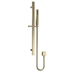 Venice Cubo Brushed Brass Modern Slider Rail Kit
