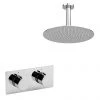 Venice Round Shower System with Concealed Valve + Ceiling Mounted Head -Showers Shop VEN1CPK n p
