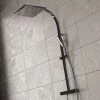 Bristan Vertico Thermostatic Exposed Bar Shower with Rigid Riser - Chrome - VR-SHXDIVFF-C