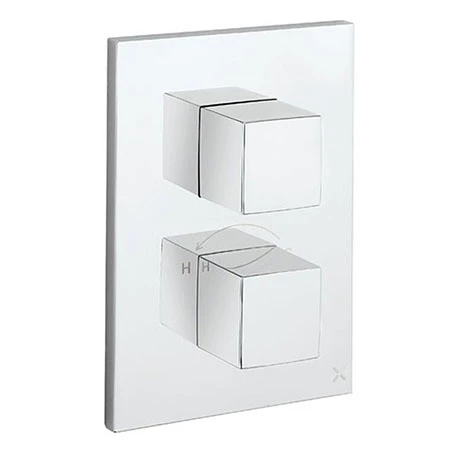 Crosswater - Water Square/Verge Crossbox 2 Outlet Trim & Levers - Chrome 3 Crosswater - Water Square/Verge Crossbox 2 Outlet Trim & Levers - Chrome