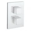 Crosswater - WaterSquare/Verge Crossbox 1 Outlet Trim & Levers - Chrome -Showers Shop WSCB1000LBPC M 2