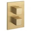 Crosswater - Water Square/Verge Crossbox 2 Outlet Trim & Levers - Brushed Brass 2 Crosswater - Water Square/Verge Crossbox 2 Outlet Trim & Levers - Brushed Brass -Showers Shop WSCB1000LBPF M 1