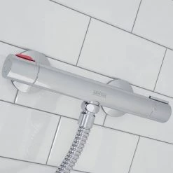 Bristan - Zing Cool Touch Thermostatic Bar Valve with Adjustable Riser Kit - ZI-SHXSMCT-C -Showers Shop ZI SHXSMCT C D3 460